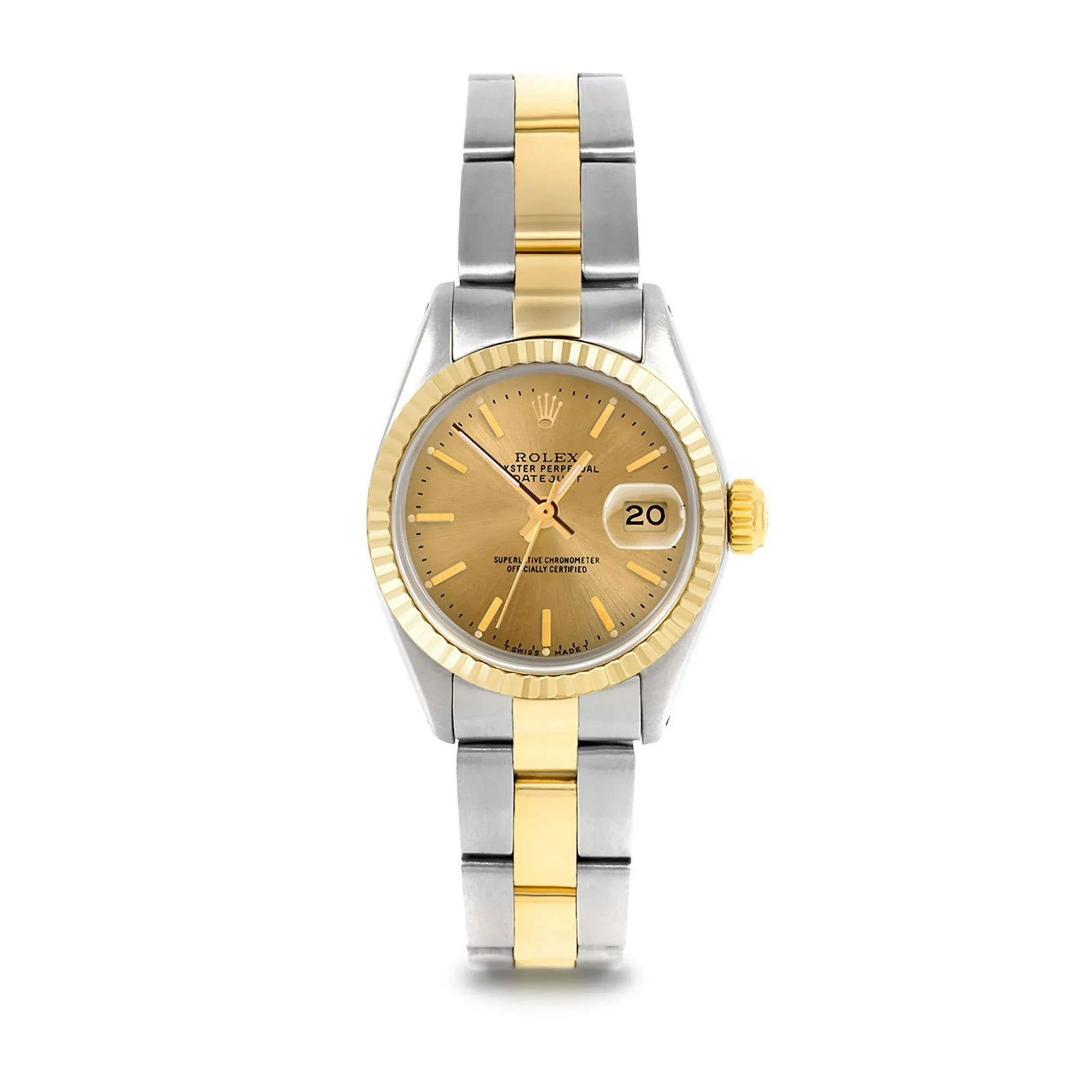 Pre-Owned Rolex 6917 Ladies 26mm Datejust Wristwatch Champagne Stick (3 Year Warranty) (Good)