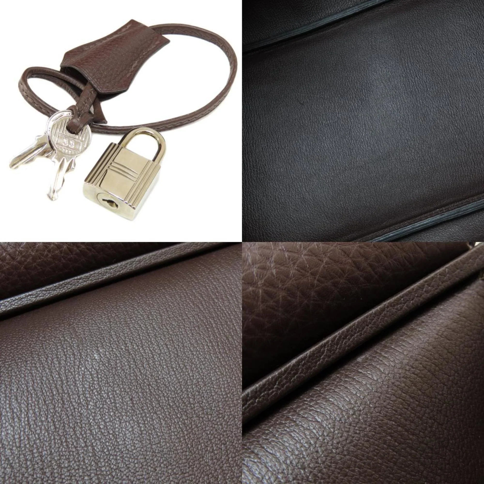 Pre-Owned Hermes Birkin 35 Dark Brown Handbag Togo Women's HERMES (Good)