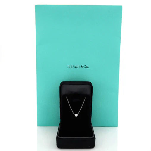 Tiffany & Co. Elsa Peretti Diamonds By The Yard Pendant Necklace Platinum with Diamond 0.20-0.29CT