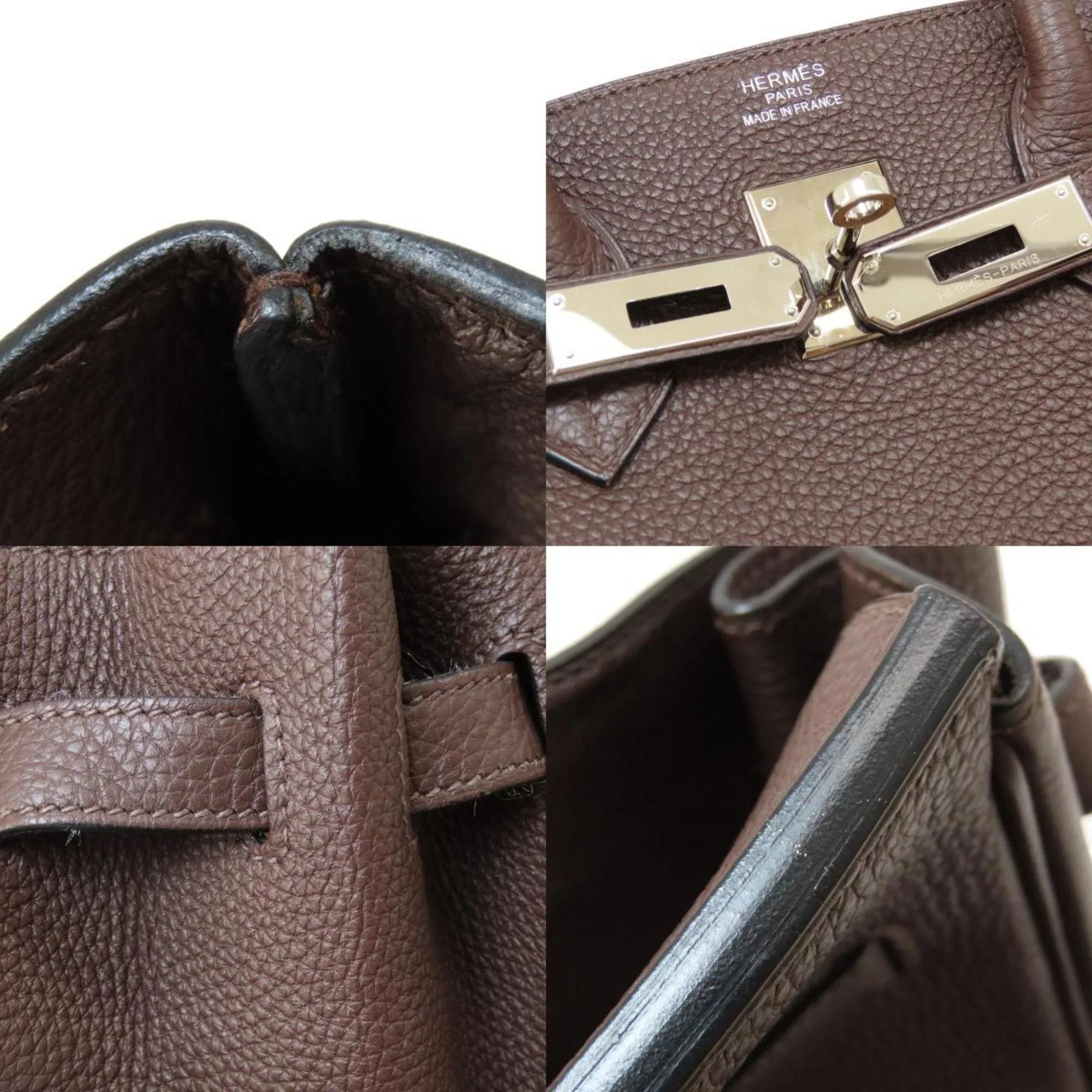 Pre-Owned Hermes Birkin 35 Dark Brown Handbag Togo Women's HERMES (Good)