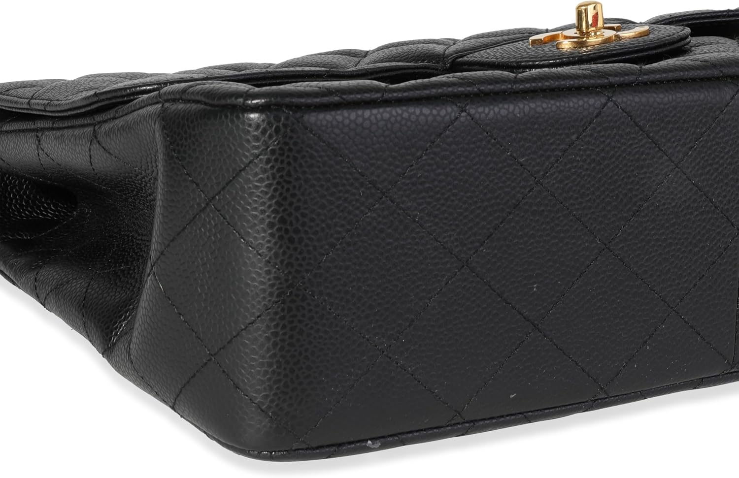 Pre-Loved Black Quilted Caviar Jumbo Classic Single Flap Handbag