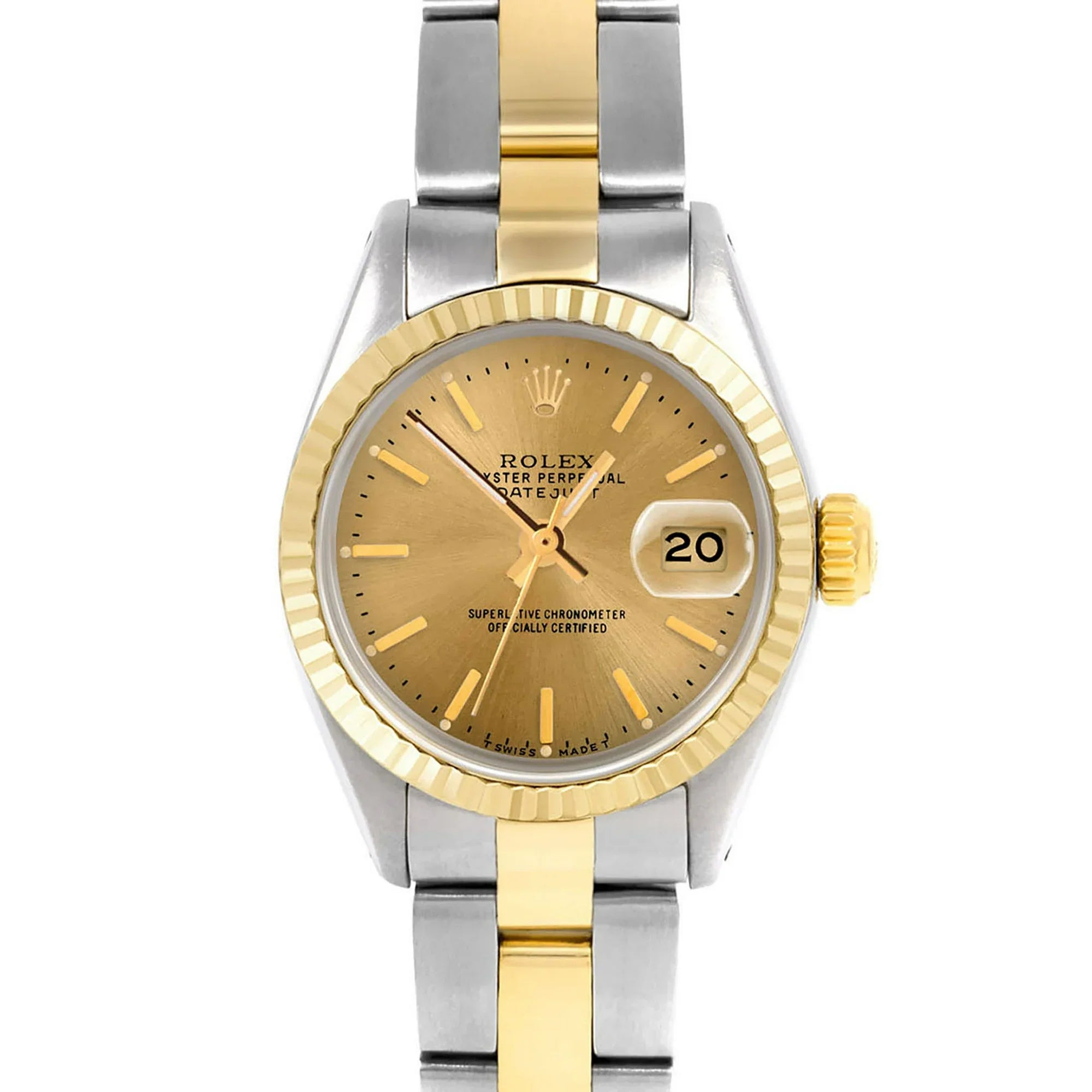 Pre-Owned Rolex 6917 Ladies 26mm Datejust Wristwatch Champagne Stick (3 Year Warranty) (Good)