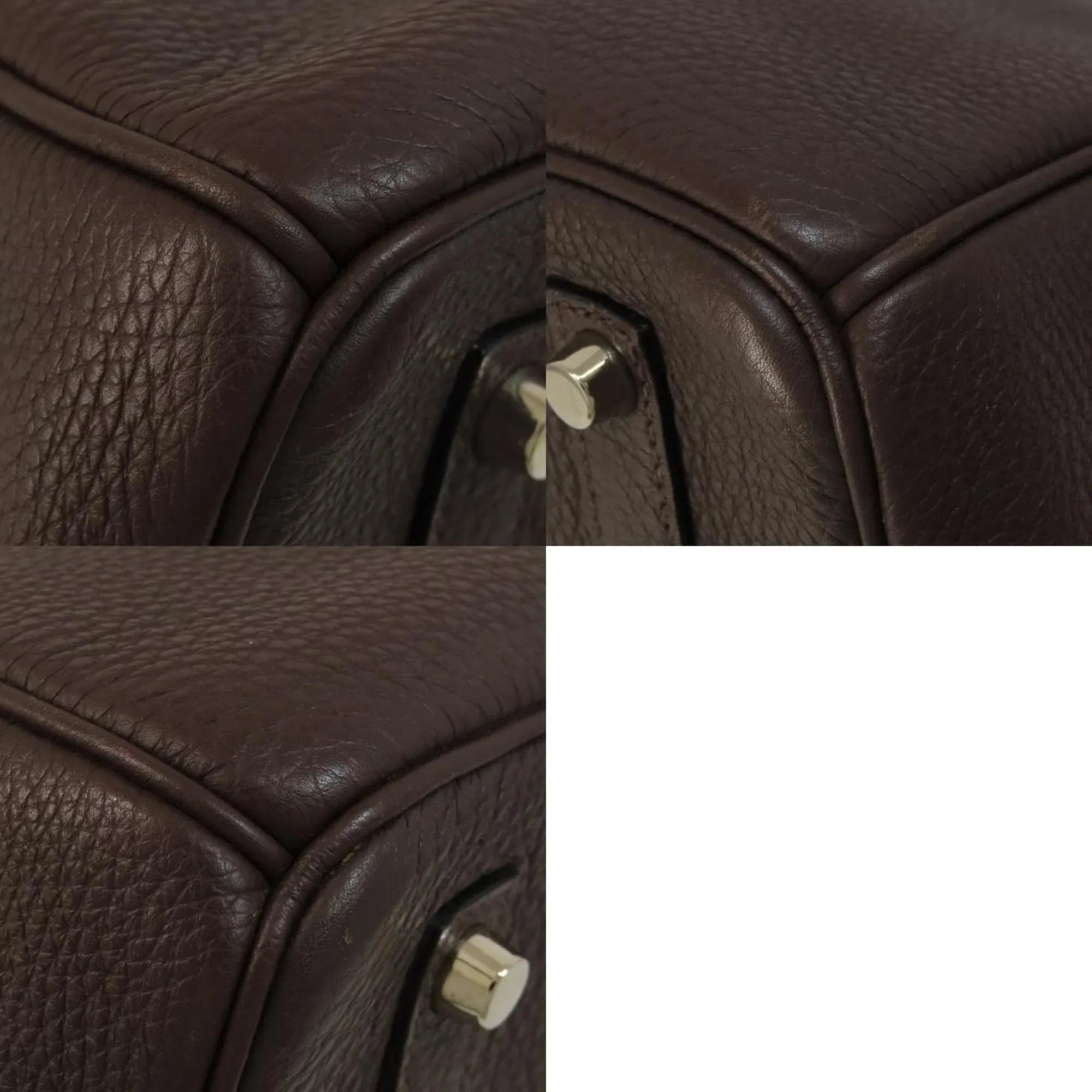 Pre-Owned Hermes Birkin 35 Dark Brown Handbag Togo Women's HERMES (Good)