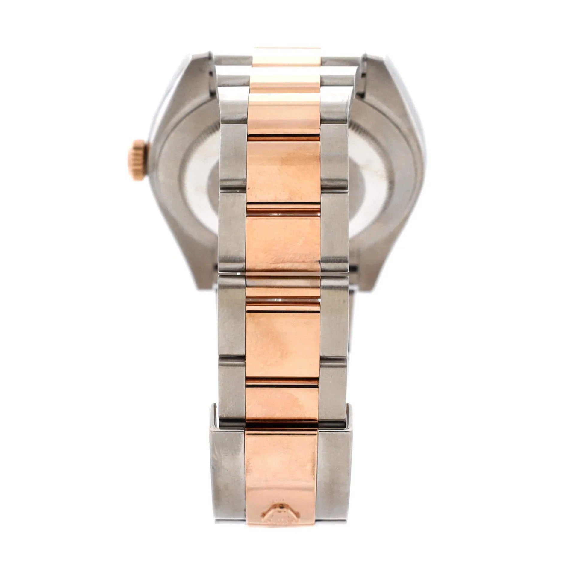 Pre-Owned Oyster Perpetual Datejust Chocolate Brown Automatic Watch Stainless Steel and Rose Gold 41
