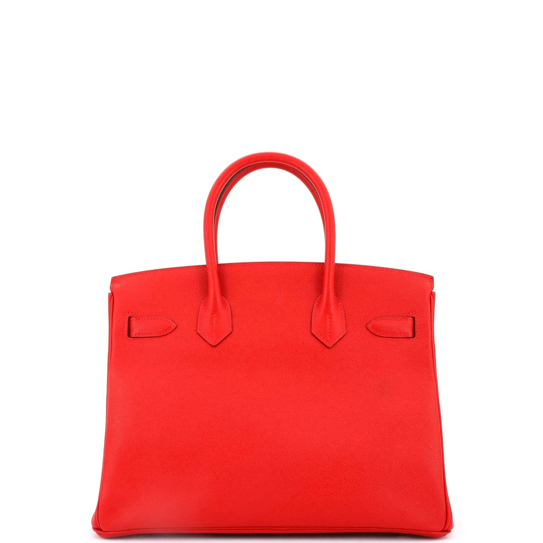 Pre-Owned Birkin Handbag Rouge Casaque Epsom with Gold Hardware 30
