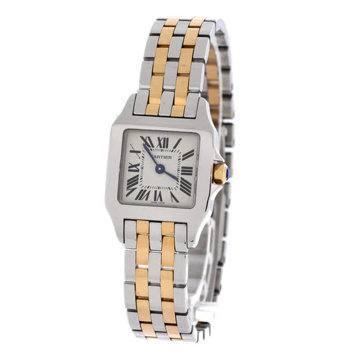 Cartier Santos Demoiselle Quartz Watch Stainless Steel and Yellow Gold 20