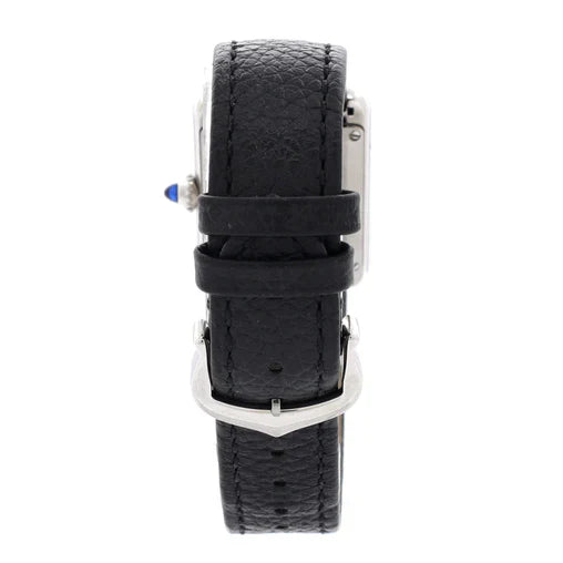 Cartier Must de Cartier Tank Quartz Watch Stainless Steel and Leather 22