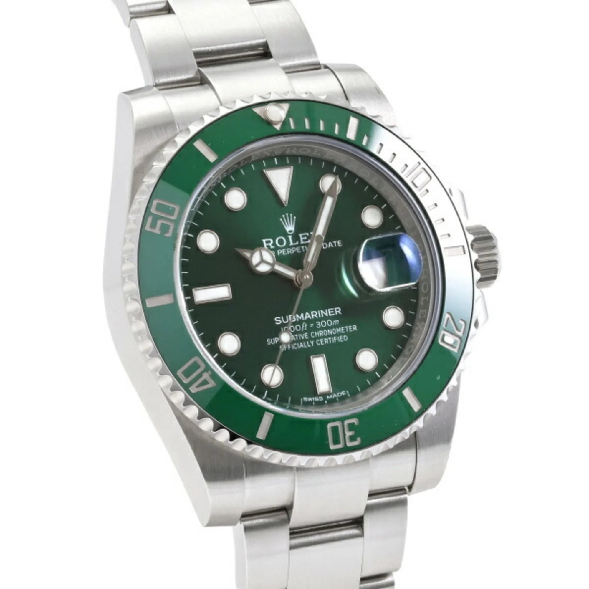 Pre-Owned Rolex ROLEX Submariner Date 116610LV Green/Dot Dial Men's Watch __ (Good)
