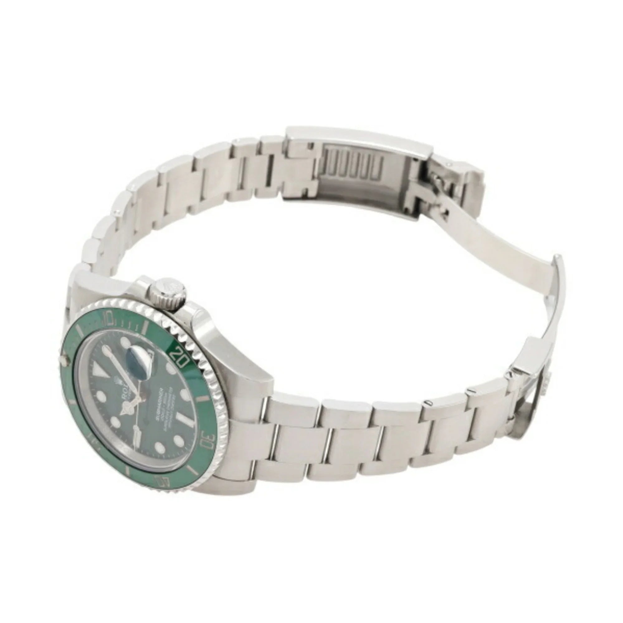 Pre-Owned Rolex ROLEX Submariner Date 116610LV Green/Dot Dial Men's Watch __ (Good)